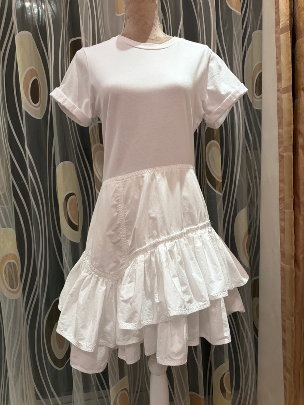 3.1 Phillip Lim White Ruffled Midi Dress
